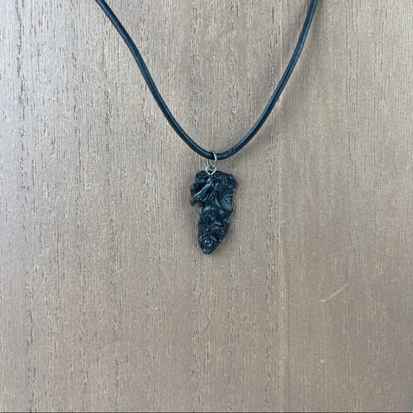 🚫SOLD🚫 NWOT Tektite Pendant Necklace Natural Ancient Stone Sterling Silver - Picture 16 of 16